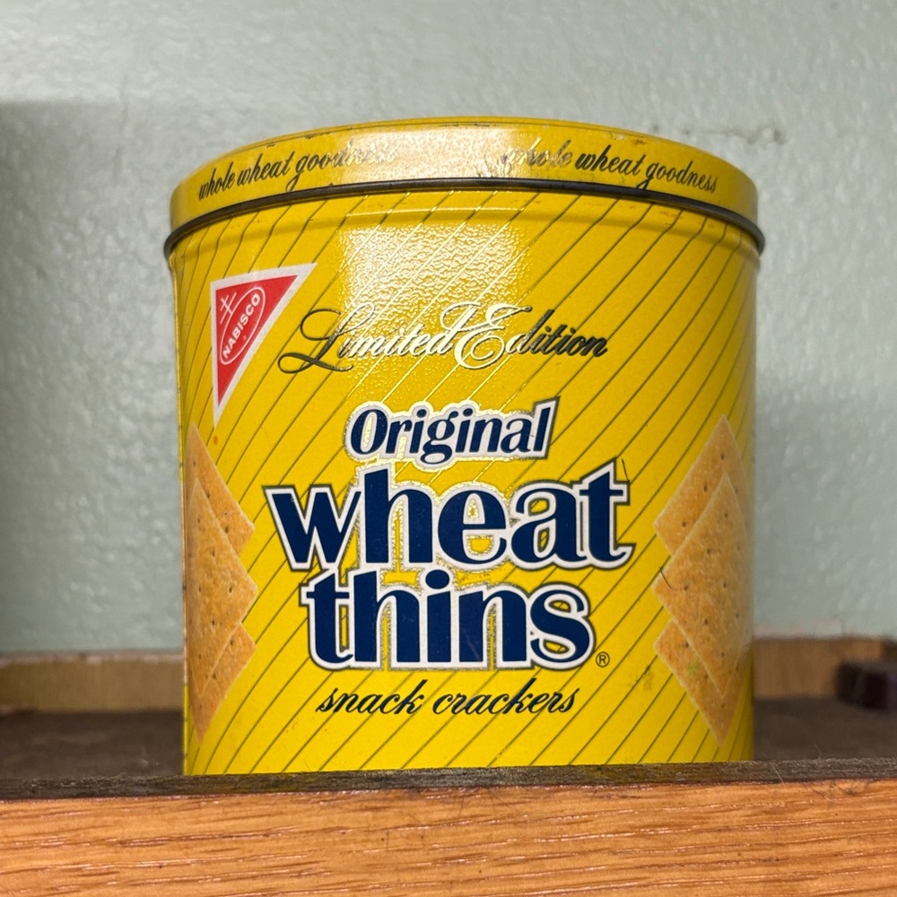 Limited Edition Wheat Thins Snack Crackers Tin